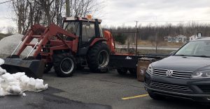 Tractor for snow removal